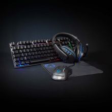 Gaming Combo Kit | 5-in-1 | Billentyzet, fejhallgat, egr s egrpad | Fekete | QWERTY | ND Kioszts