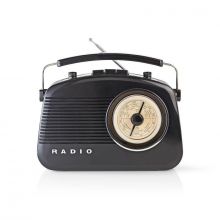 Nedis RDFM5000BK asztali FM rdi, Bluetooth, fekete