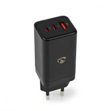 Fali Tlt | 65 W | GaN | Gyors tlts funkci | 3.0 / 3.25 A A | Kimen csatlakozk szma: 3 | USB-A / 2x USB-C | Automatikus Feszltsg Kivlaszts