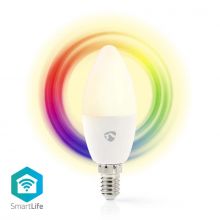 Nedis WIFILRC10E14 SmartLife RGB LED izz, 4.9W, E14, meleg/hideg fehr s RGB