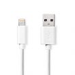 Nedis Lightning Kbel | USB 2.0 | Apple Lightning, 8 Plus | USB-A Dugasz | 480 Mbps | Nikkelezett | 2.00 m | Kerek | PVC | Fehr | Label