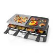 Nedis Nedis FCRA300FBK8 Gourmet raclette k s grillst, 8 szemlyes