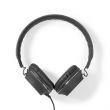 Nedis On-Ear vezetkes fejhallgat | 3.5 mm | Kbel hossz: 1.20 m | Antracit / Fekete