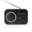Nedis Nedis RDFM1330GY hordozhat FM rdi, Bluetooth, fekete-szrke